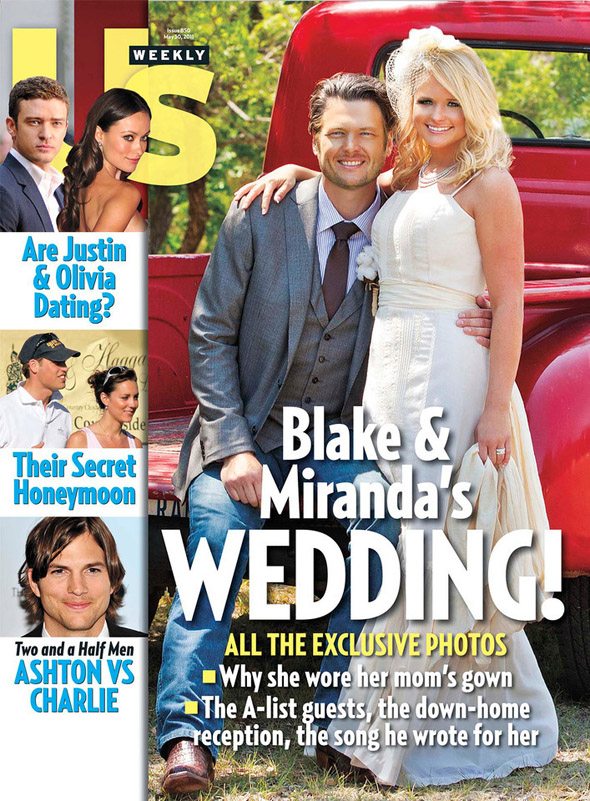 Blake and Miranda's Wedding Magazine Cover